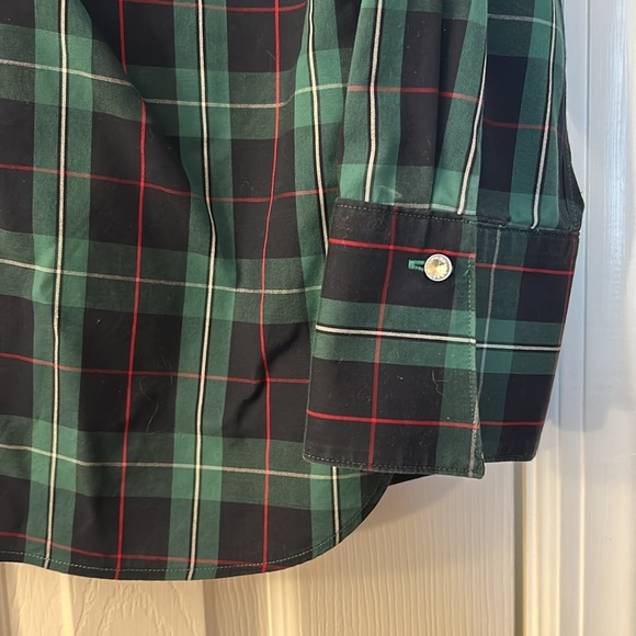 Talbots Plaid Button-Up Shirt size12 P - Picture 3 of 9